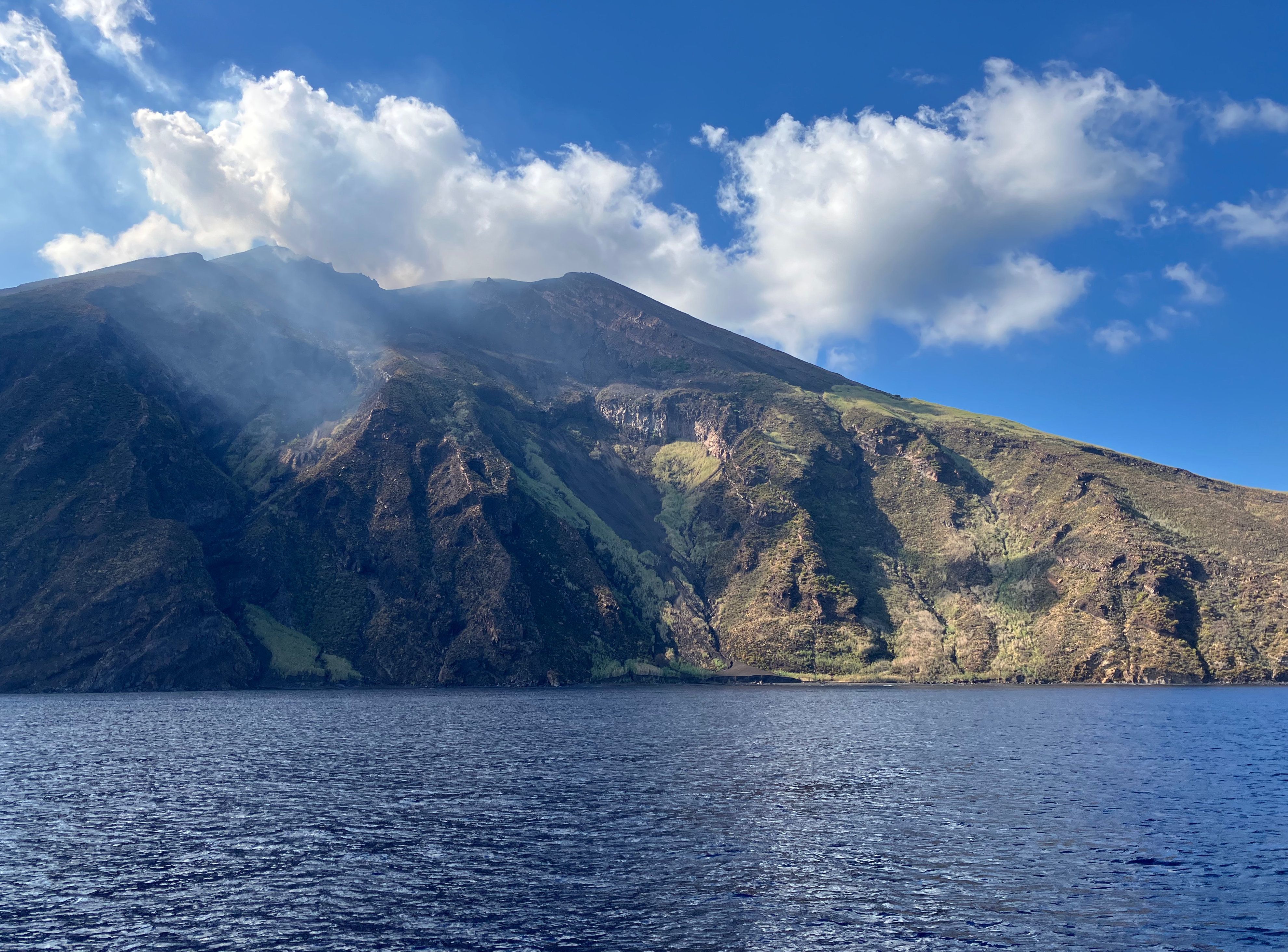 Strome wulkaniczne zbocze Stromboli