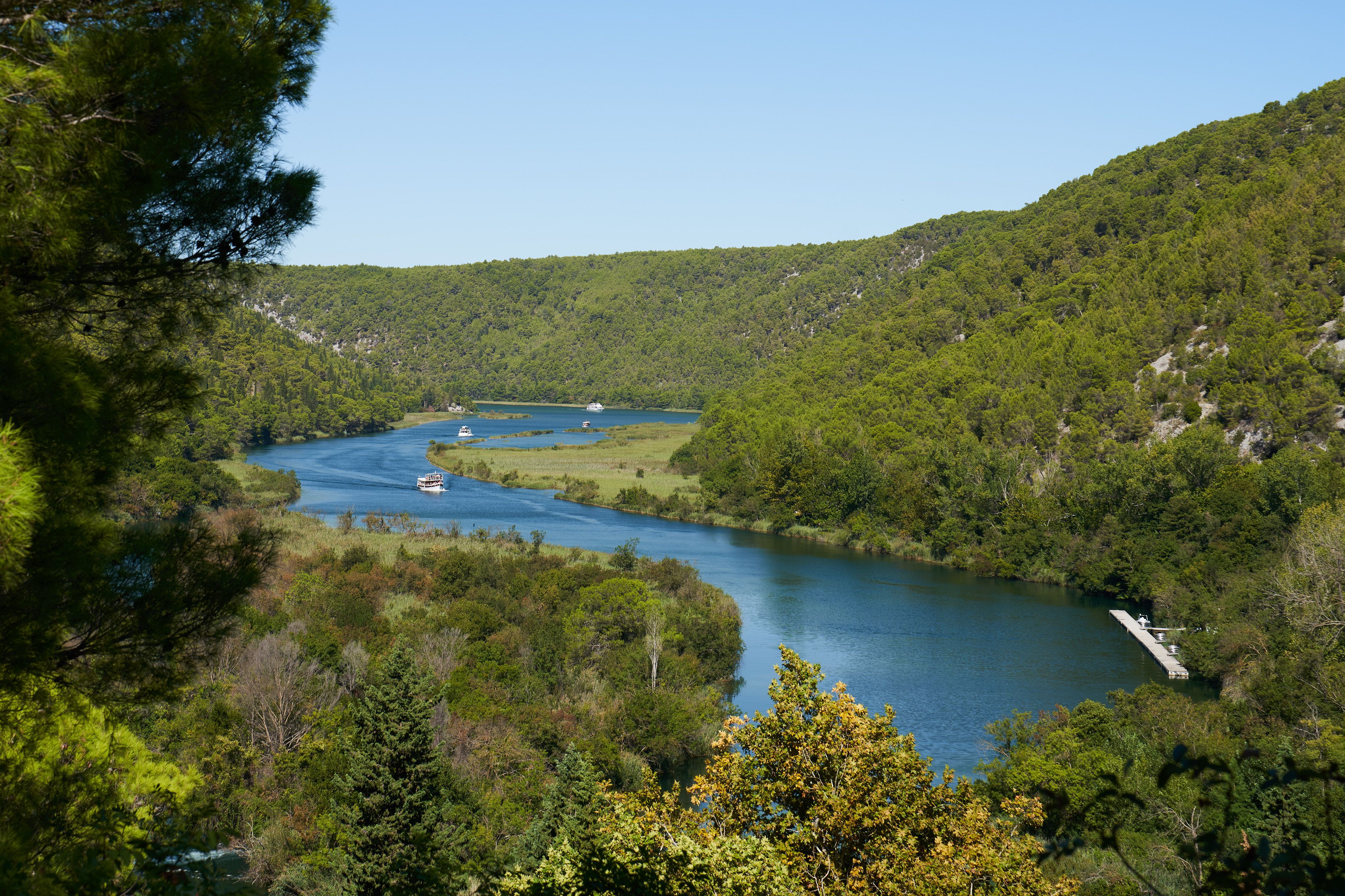 Widok na rzekę Krka